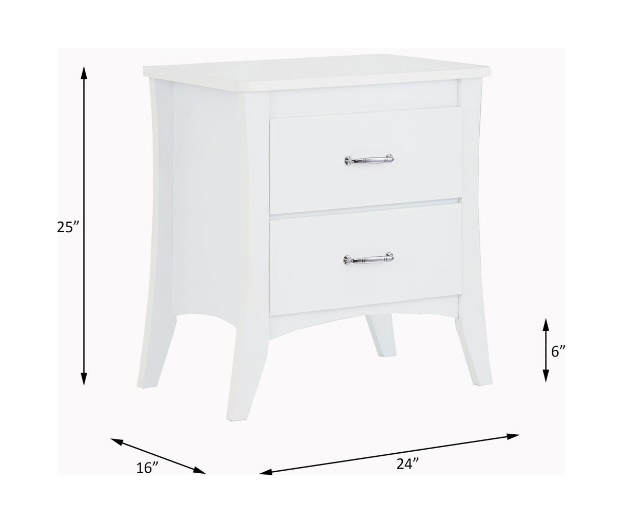 Babb - Accent Table - White