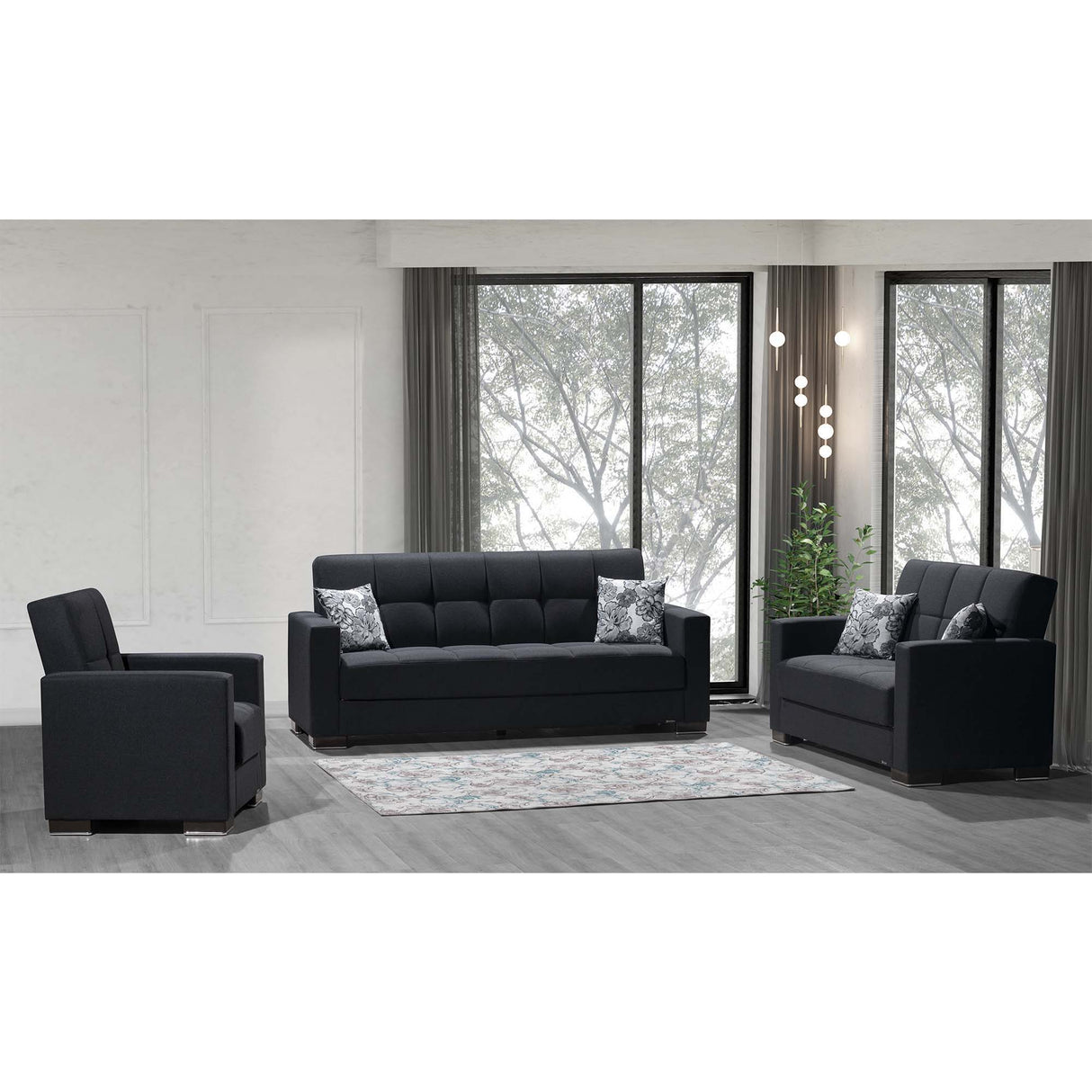 Ottomanson Armada - Upholstered Convertible Sofabed With Storage - Chenille