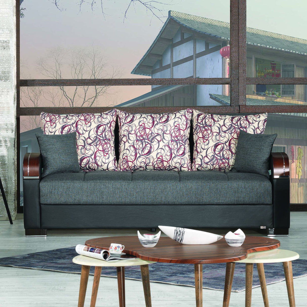 Ottomanson Mobimax - Upholstered Convertible Sofabed With Storage