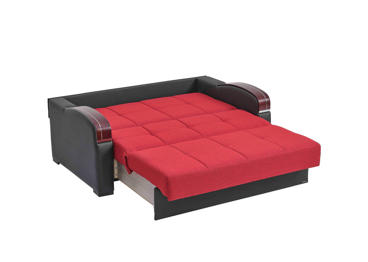 Ottomanson Sleep Plus - Upholstered Convertible Loveseat With Storage