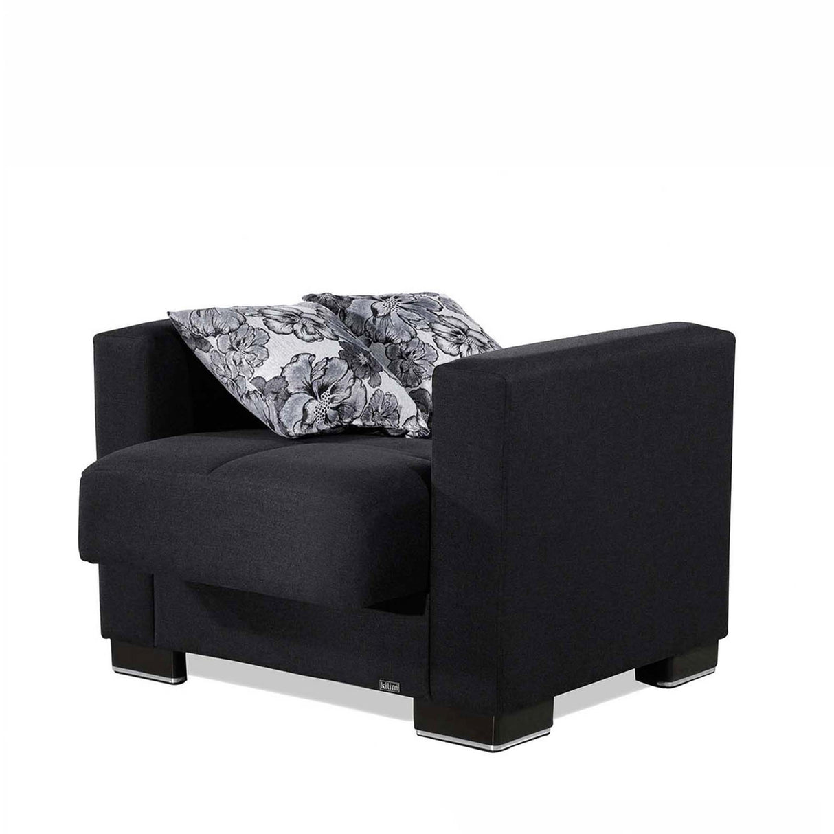 Ottomanson Armada - Upholstered Convertible Armchair With Storage - Polyester