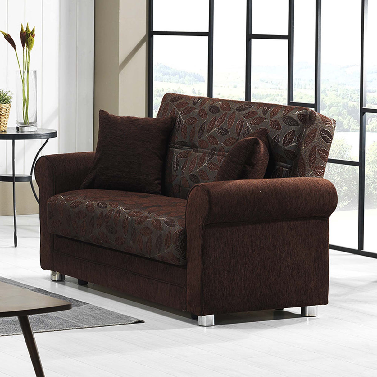 Ottomanson Rio Grande - Upholstered Convertible Loveseat With Storage