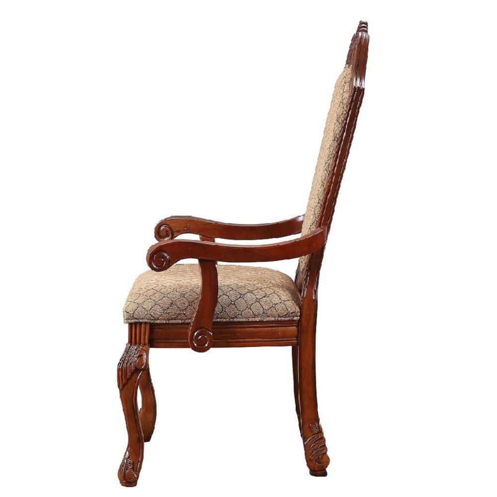Chateau De Ville - Fabric Arm Chair (Set of 2) - Cherry