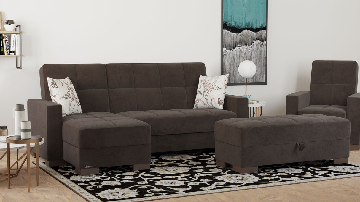 Ottomanson Armada - Upholstered Ottoman With Storage - Microfiber