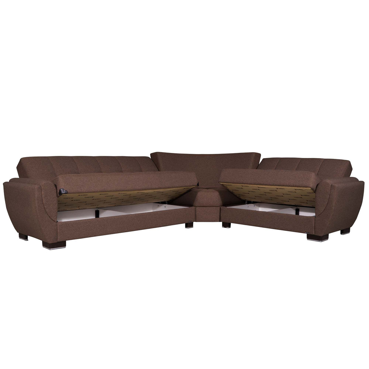 Ottomanson Armada Air - Upholstered Convertible Sectional With Storage - Polyester