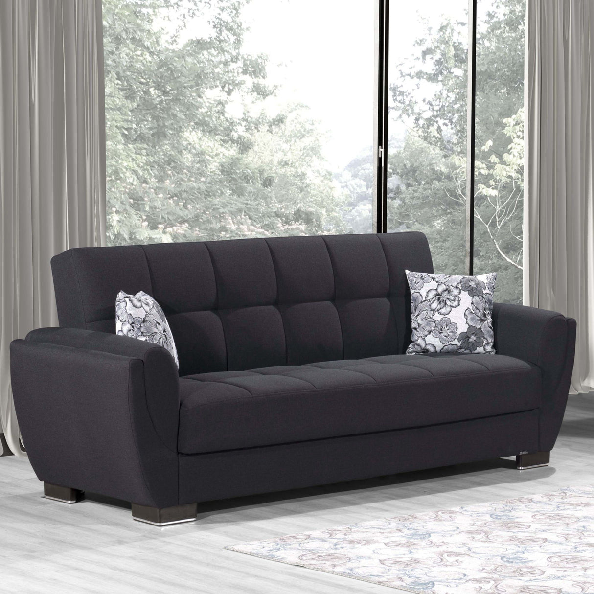 Ottomanson Armada Air - Upholstered Convertible Sofabed With Storage - Polyester