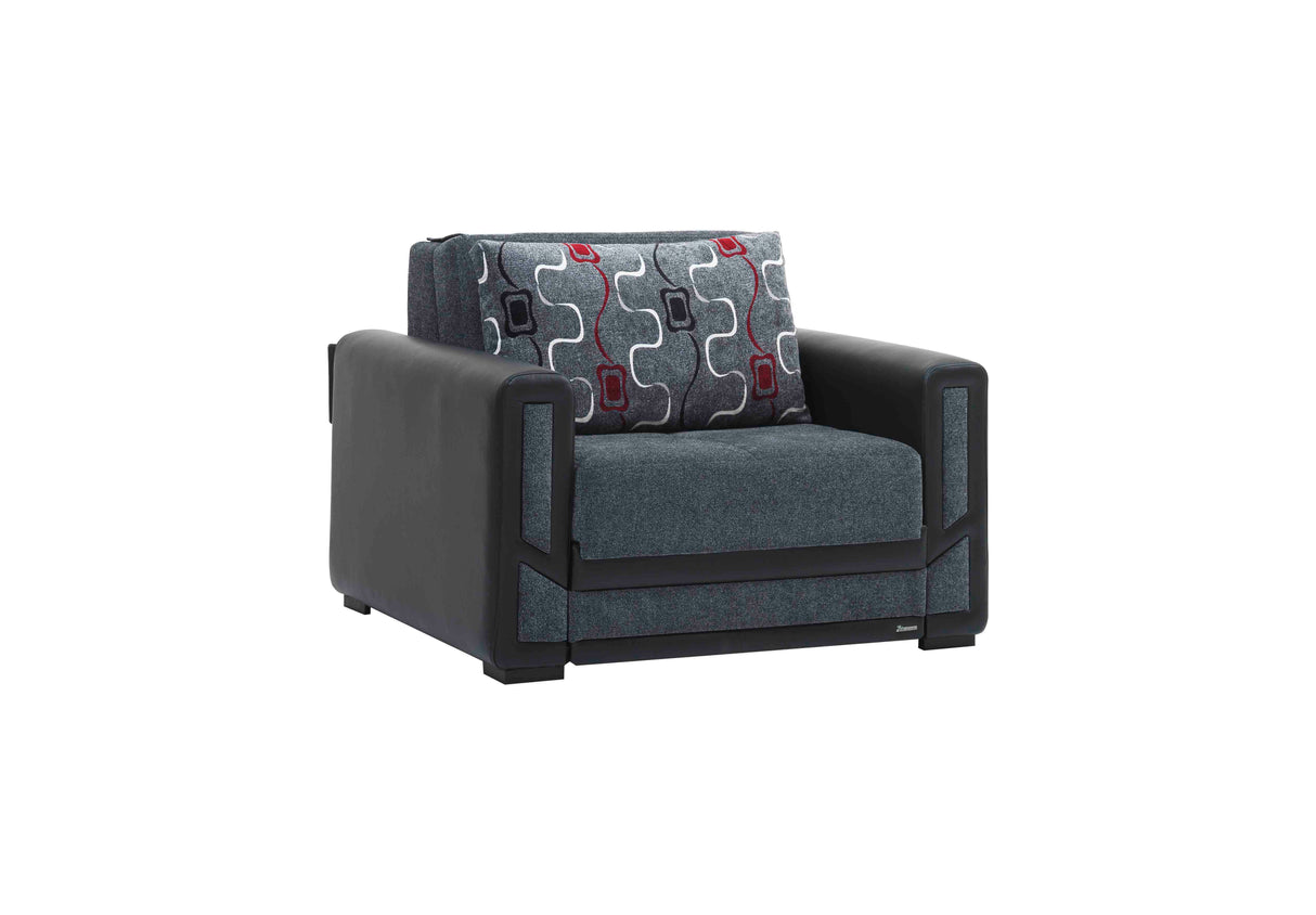 Ottomanson Mondomax - Upholstered Convertible Armchair With Storage