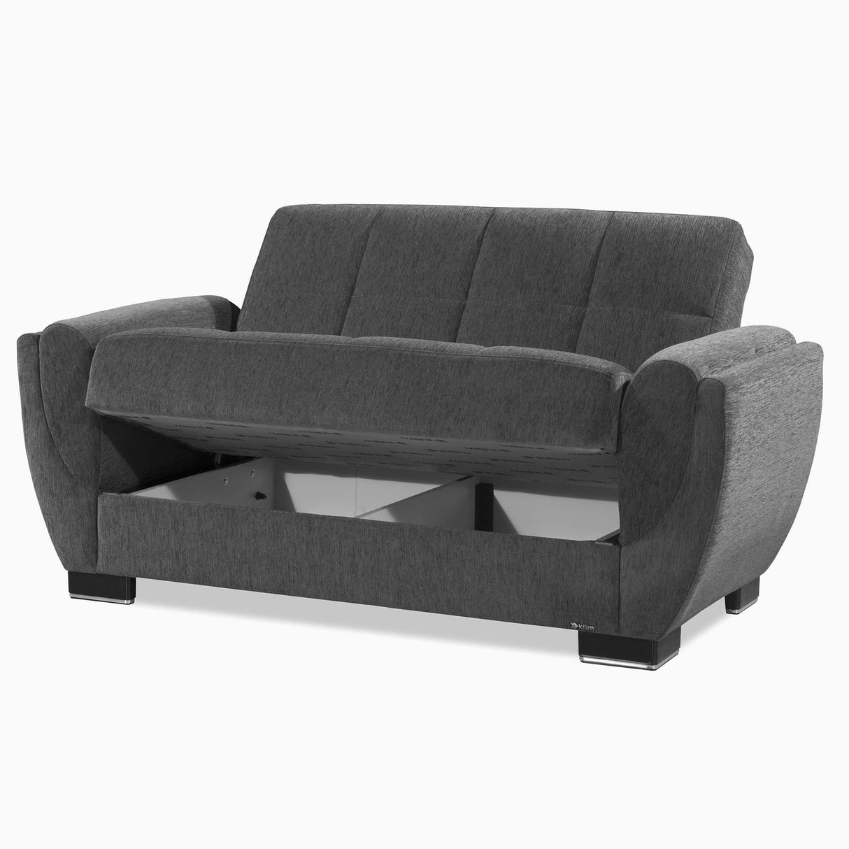 Ottomanson Armada Air - Upholstered Convertible Loveseat With Storage