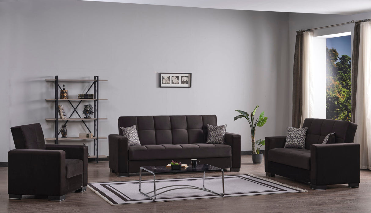 Ottomanson Armada - Upholstered Convertible Sofabed With Storage - Microfiber