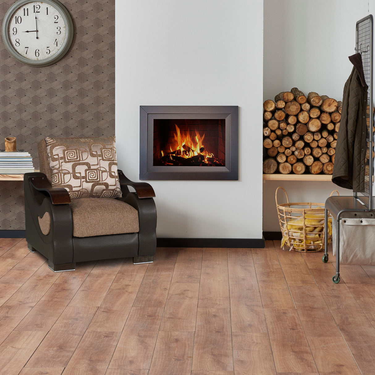 Ottomanson Metroplex - Upholstered Convertible Armchair With Storage