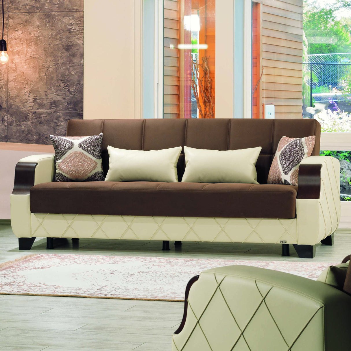Ottomanson Molina - Upholstered Convertible Sofabed With Storage