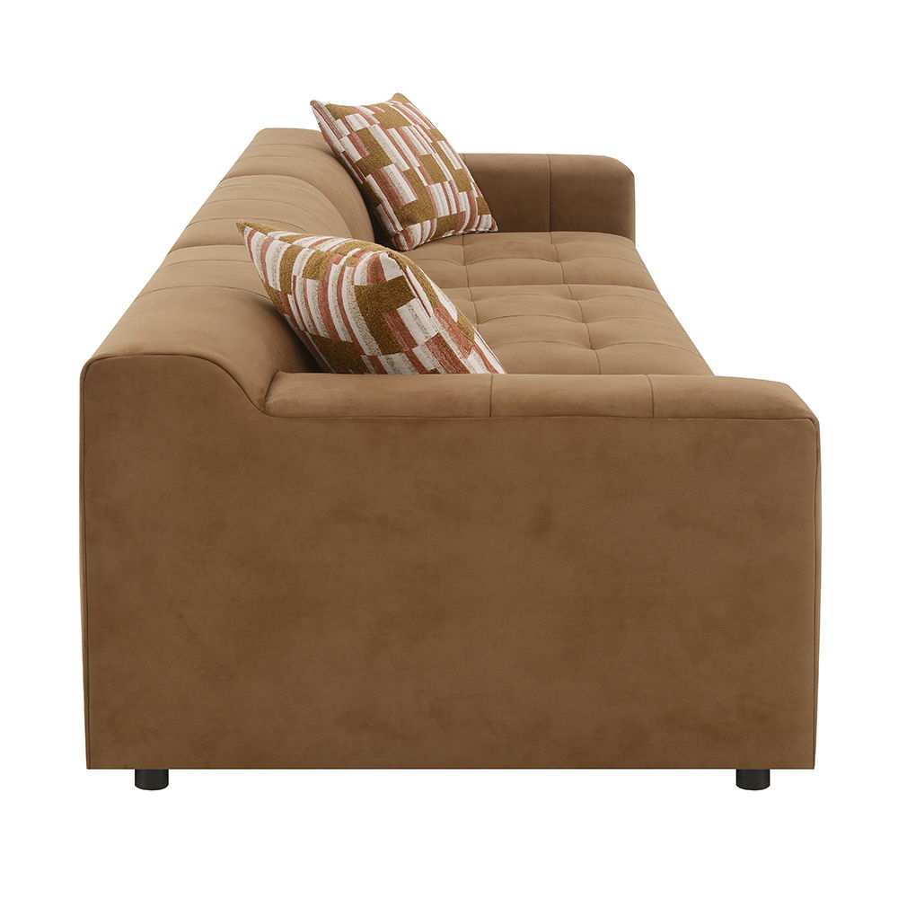 Zoey - Modular - RF Arm Chair With Pillow - Chocolate Suede