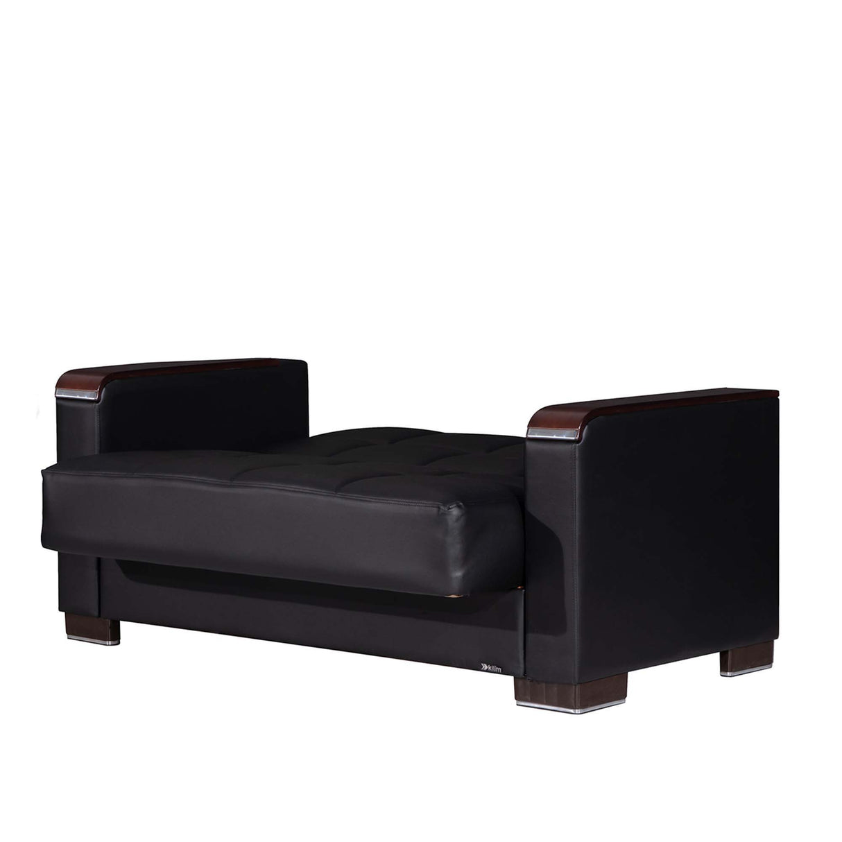 Ottomanson Armada X - Upholstered Convertible Wood Trimmed Loveseat With Storage