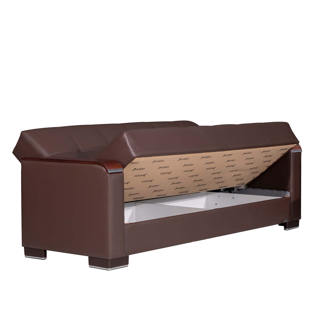 Ottomanson Armada X - Upholstered Convertible Wood Trimmed Sofabed With Storage