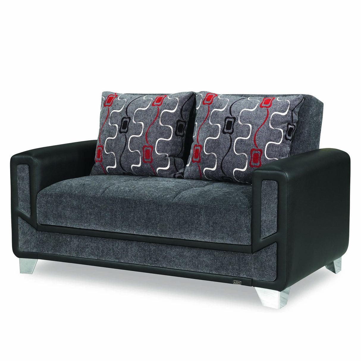 Ottomanson Mondo Modern - Upholstered Convertible Loveseat With Storage