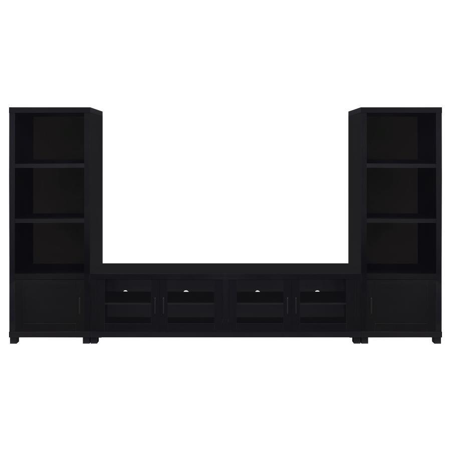 Jupiter - 3 Piece Entertainment Center TV Stand - Black