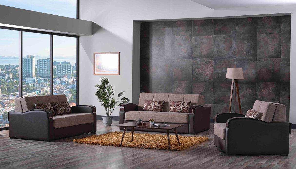 Ottomanson Sleep Plus - Upholstered Convertible Armchair With Storage