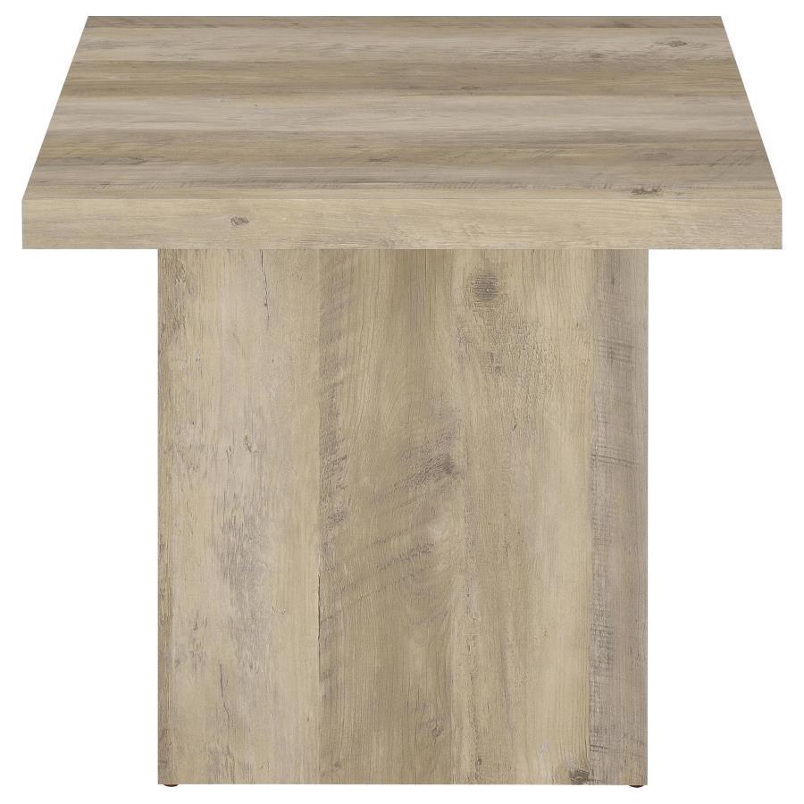 Devar - Square Coffee End Table Set - Distressed Pine