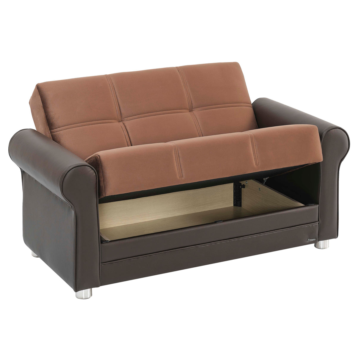 Ottomanson Avalon - Upholstered Convertible Loveseat With Storage