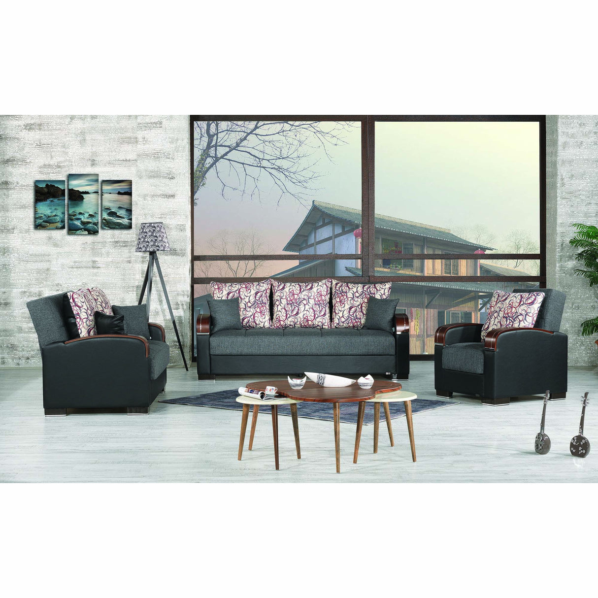 Ottomanson Mobimax - Upholstered Convertible Armchair With Storage