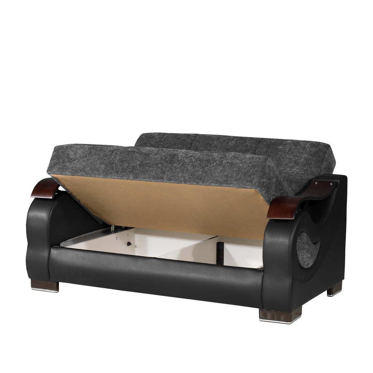 Ottomanson Metroplex - Upholstered Convertible Loveseat With Storage