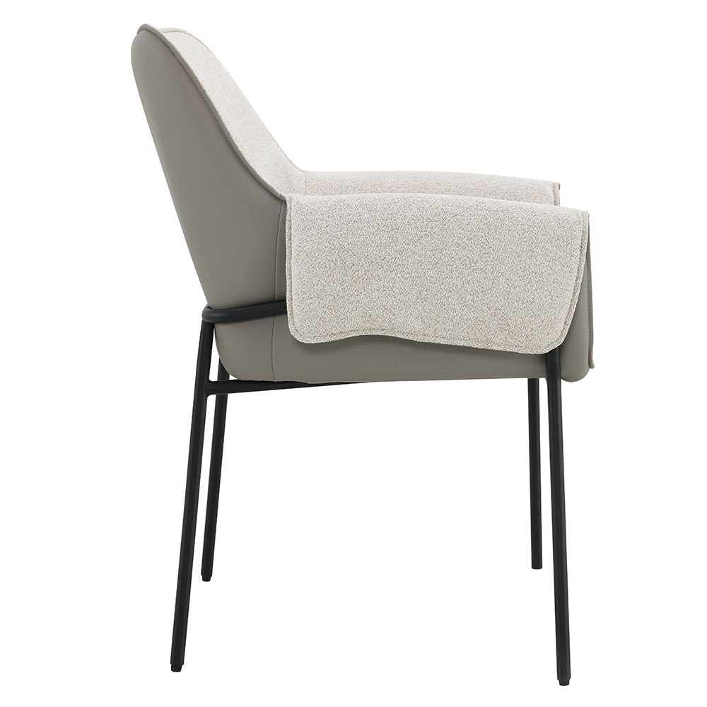 Jirina - Arm Chair (Set of 2) - Beige Chenille