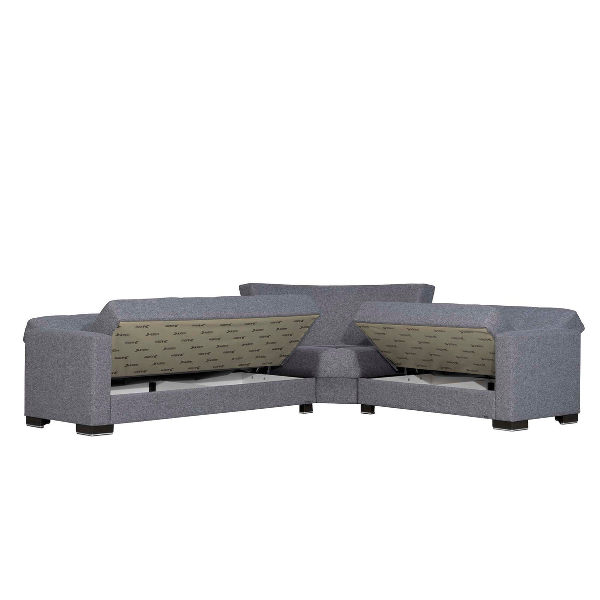 Ottomanson Armada - Upholstered Convertible Sectional With Storage - Polyester