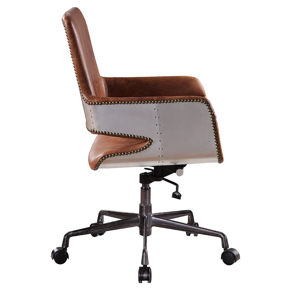 Kamau - Office Chair - Vintage Cocoa Top Grain Leather