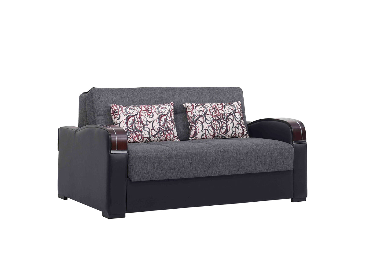 Ottomanson Sleep Plus - Upholstered Convertible Loveseat With Storage