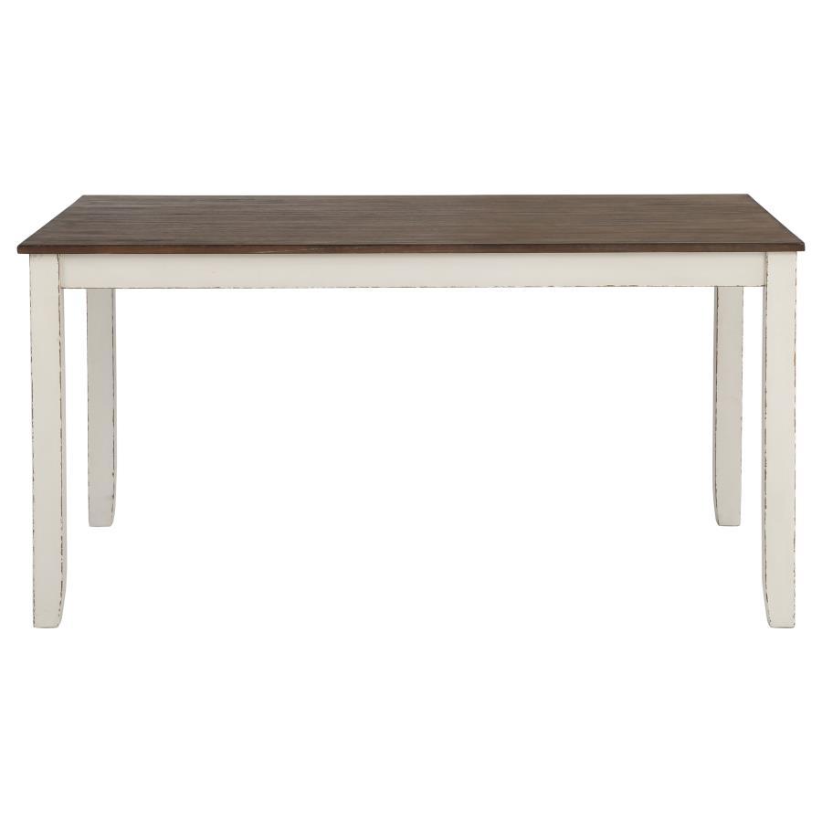 Fortress - 7 Piece Rectangular Dining Set - Vintage Vanilla