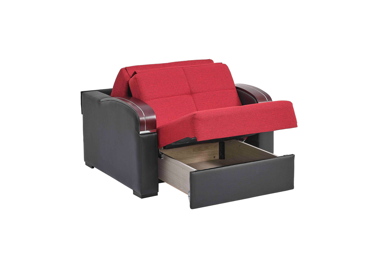 Ottomanson Sleep Plus - Upholstered Convertible Armchair With Storage