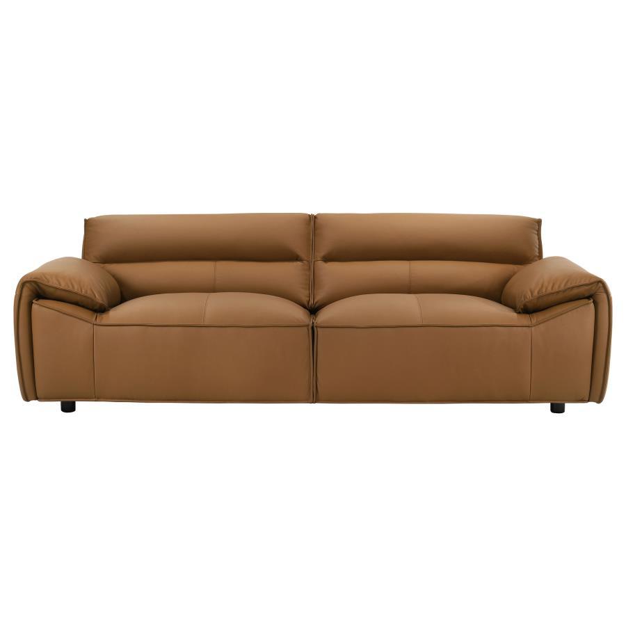 Buxton - Top Grain Leather Upholstered Sofa