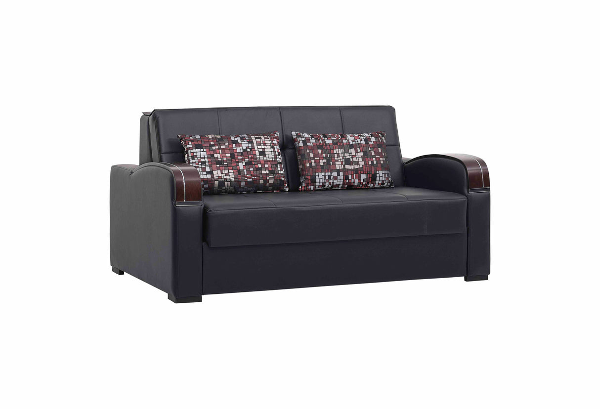 Ottomanson Sleep Plus - Upholstered Convertible Loveseat With Storage