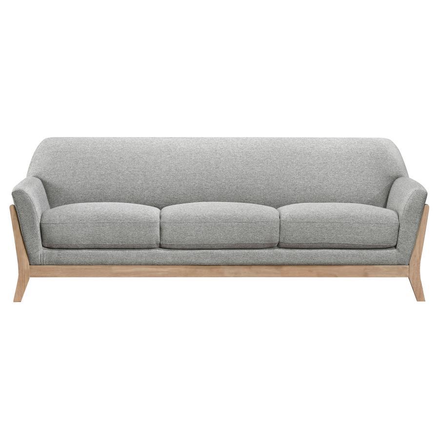 Vaughn - Fabric Upholstered Flared Arm Sofa Set