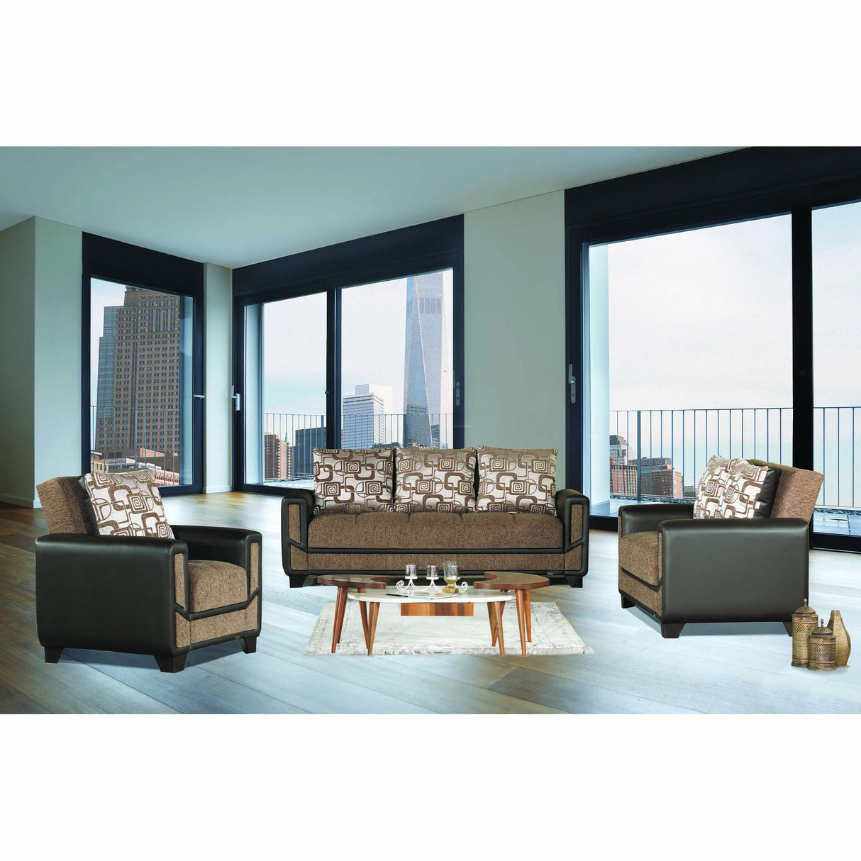 Ottomanson Mondo Modern - Upholstered Convertible Sofabed With Storage