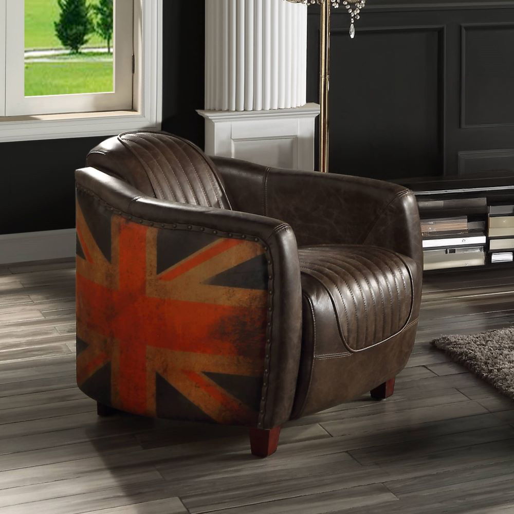 Brancaster - Chair - Antique Slate Top Grain Leather