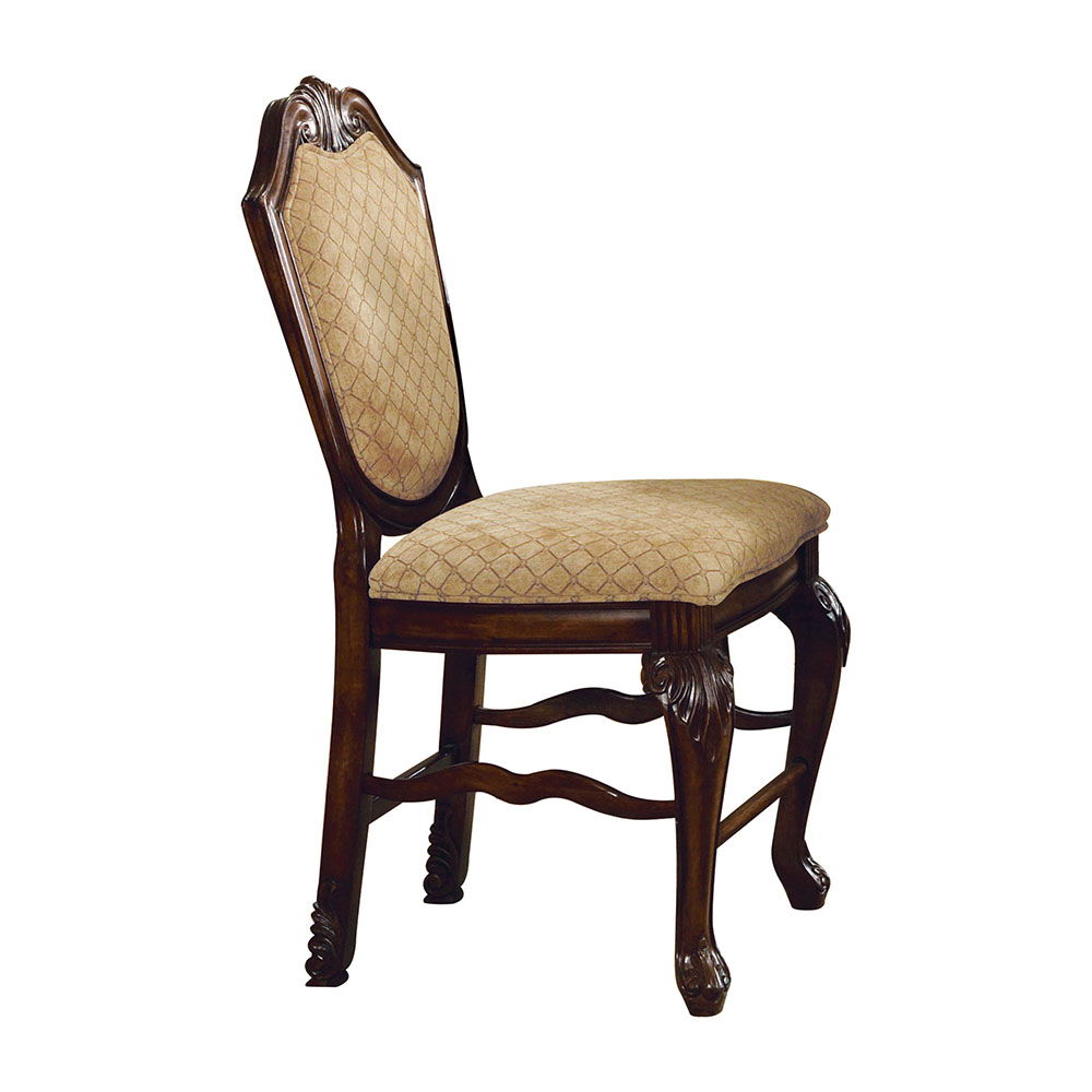 Chateau De Ville - Fabric Counter Height Chair (Set of 2) - Espresso