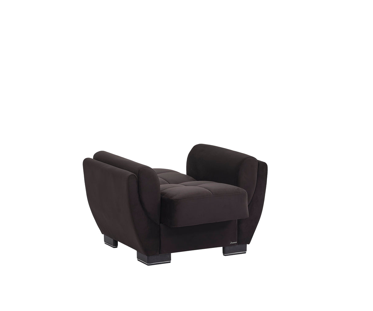 Ottomanson Armada Air - Upholstered Convertible Armchair With Storage - Microfiber