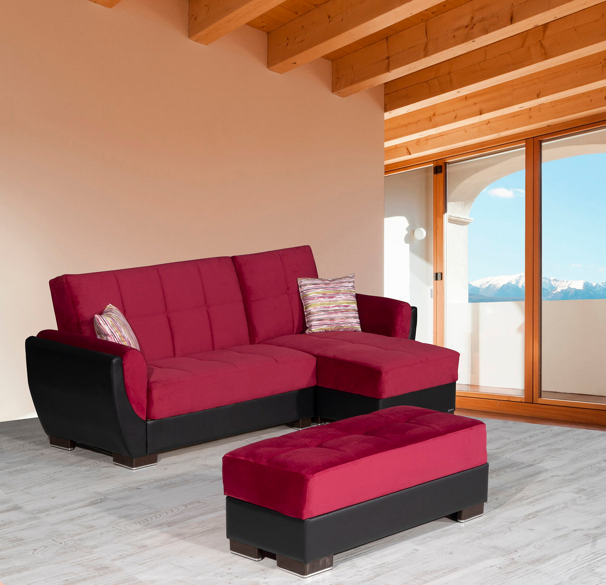 Ottomanson Armada Air - Upholstered Ottoman With Storage - Microfiber