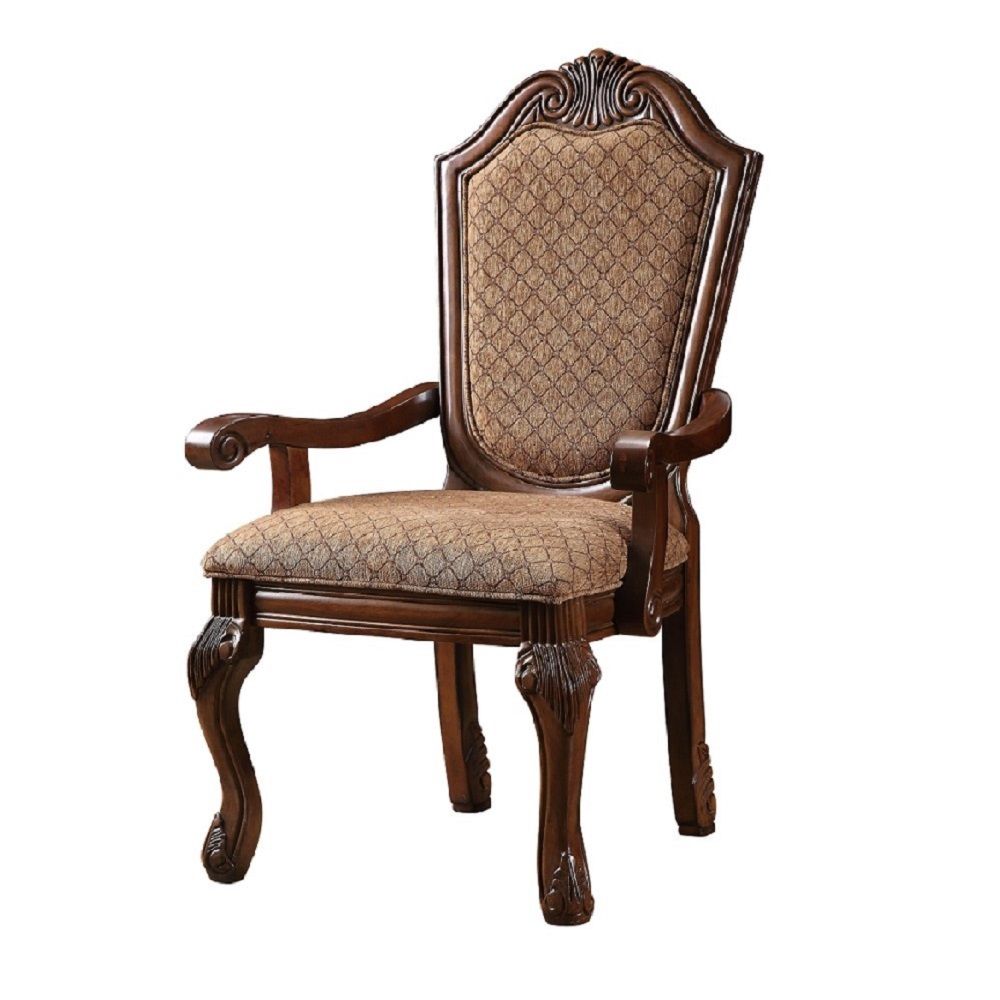 Chateau De Ville - Fabric Arm Chair (Set of 2) - Cherry
