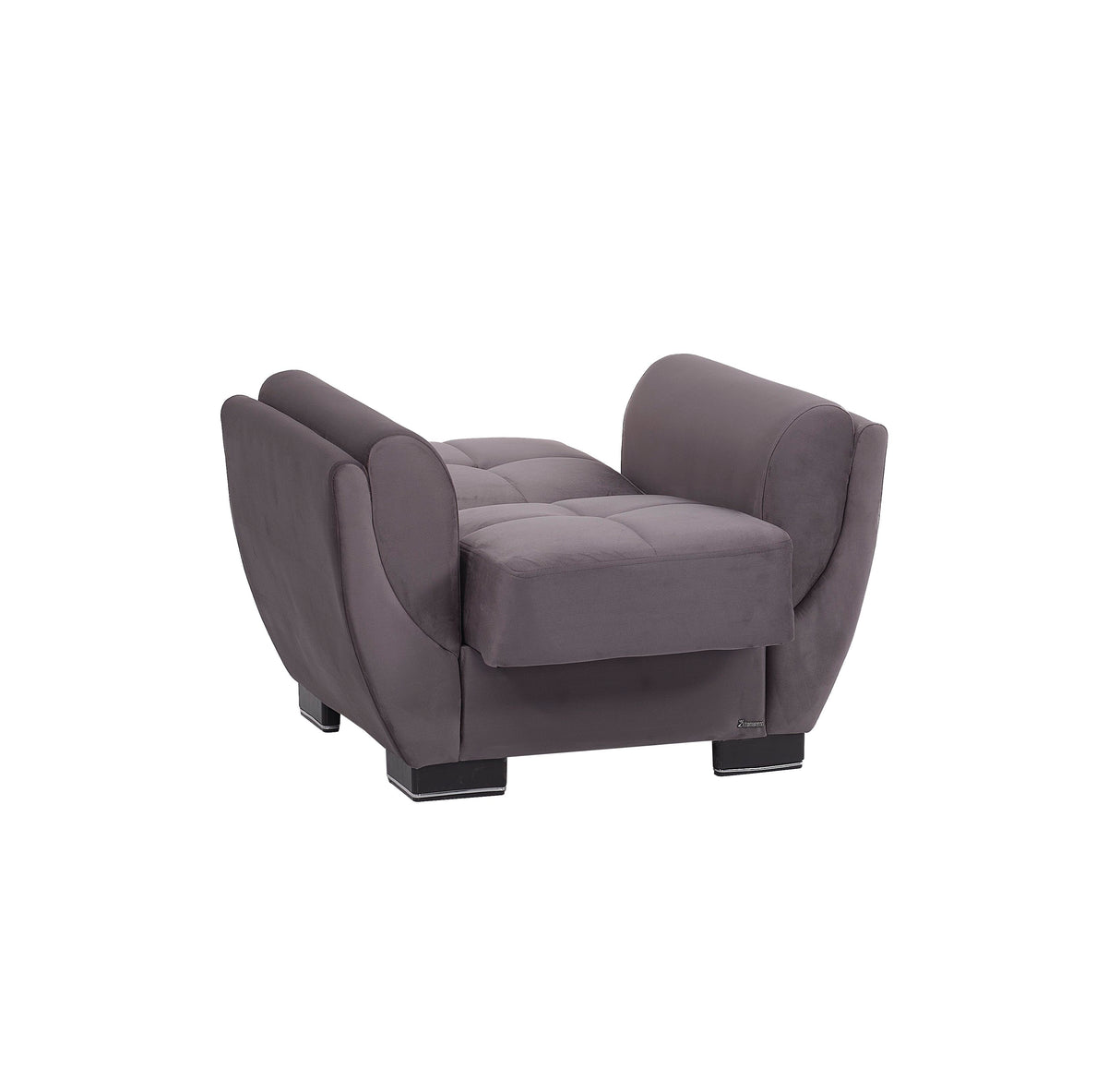 Ottomanson Armada Air - Upholstered Convertible Armchair With Storage - Microfiber