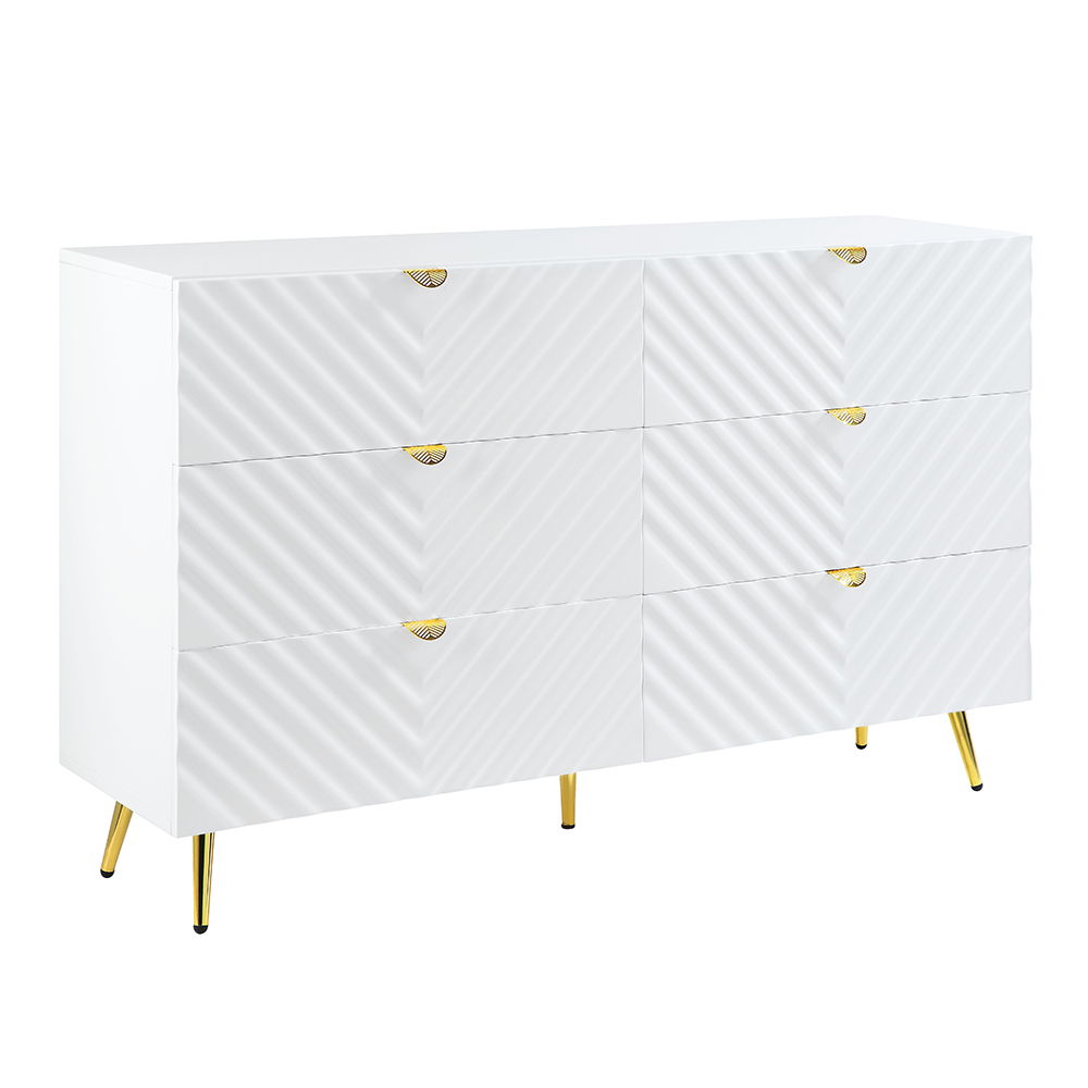 Gaines - Dresser - White High Gloss