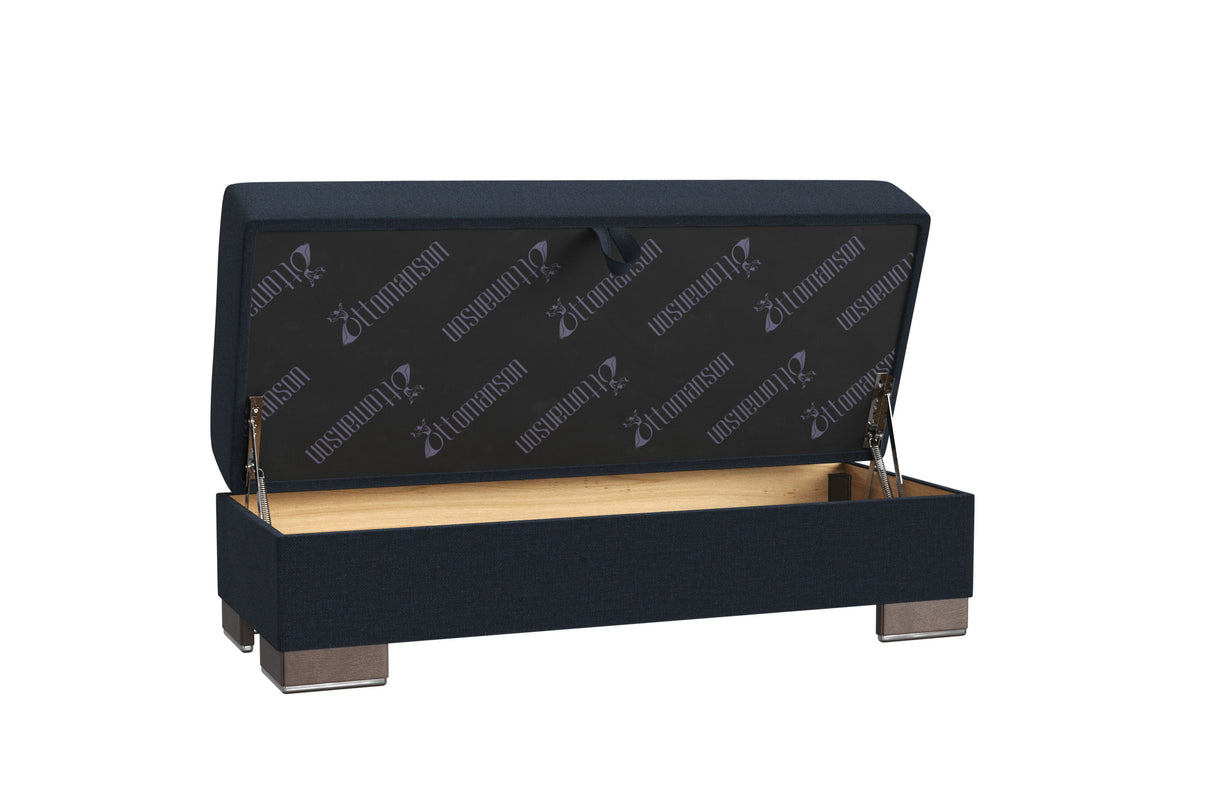 Ottomanson Armada - Upholstered Ottoman With Storage - Polyester