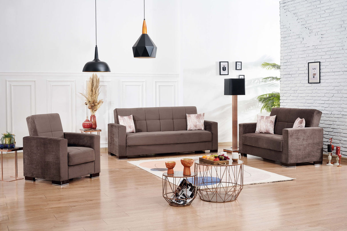 Ottomanson Armada - Upholstered Convertible Sofabed With Storage - Microfiber