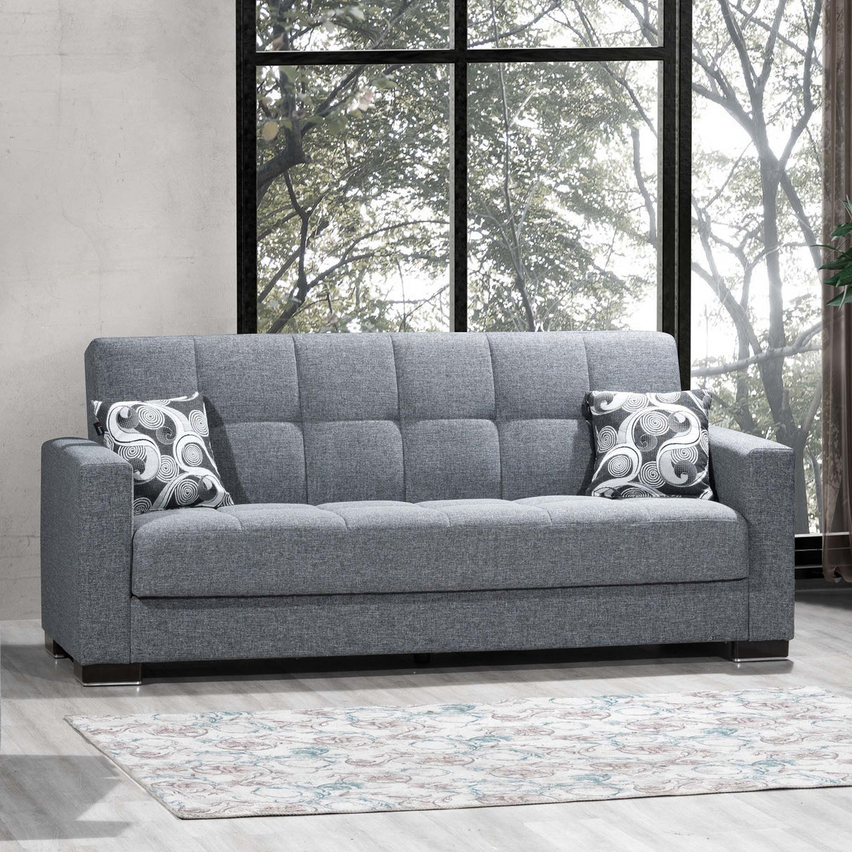 Ottomanson Armada - Upholstered Convertible Sofabed With Storage - Chenille