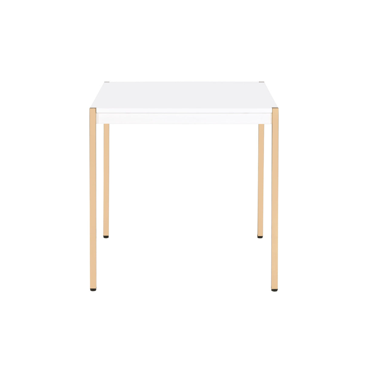 Otrac - End Table - White & Gold