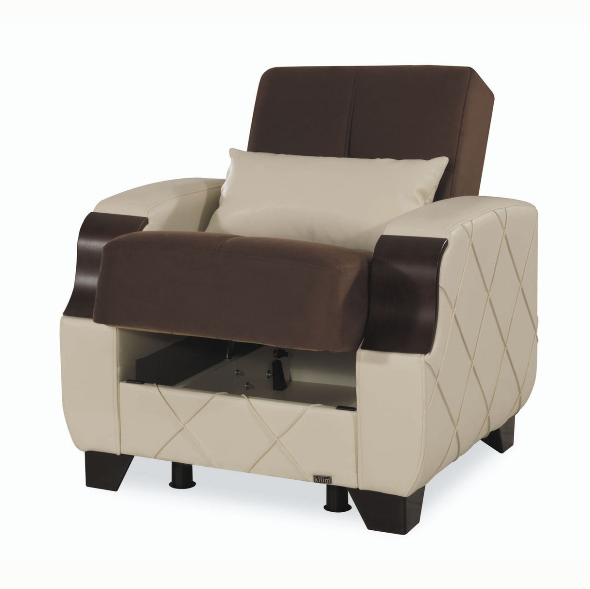 Ottomanson Molina - Upholstered Convertible Armchair With Storage