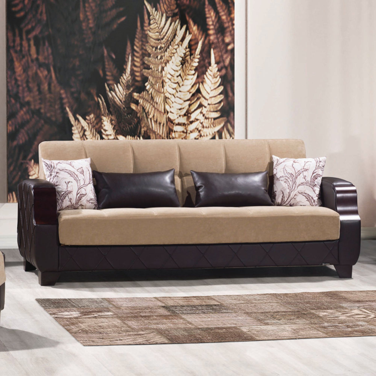 Ottomanson Molina - Upholstered Convertible Sofabed With Storage