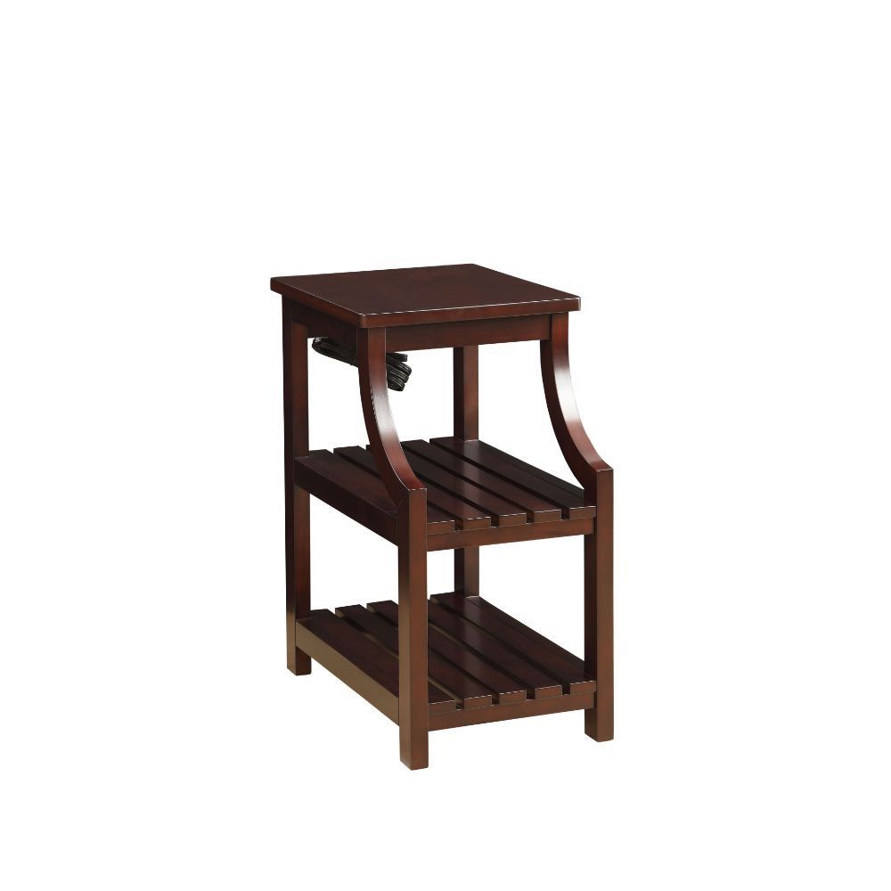 Wasaki - Accent Table With USB - Espresso