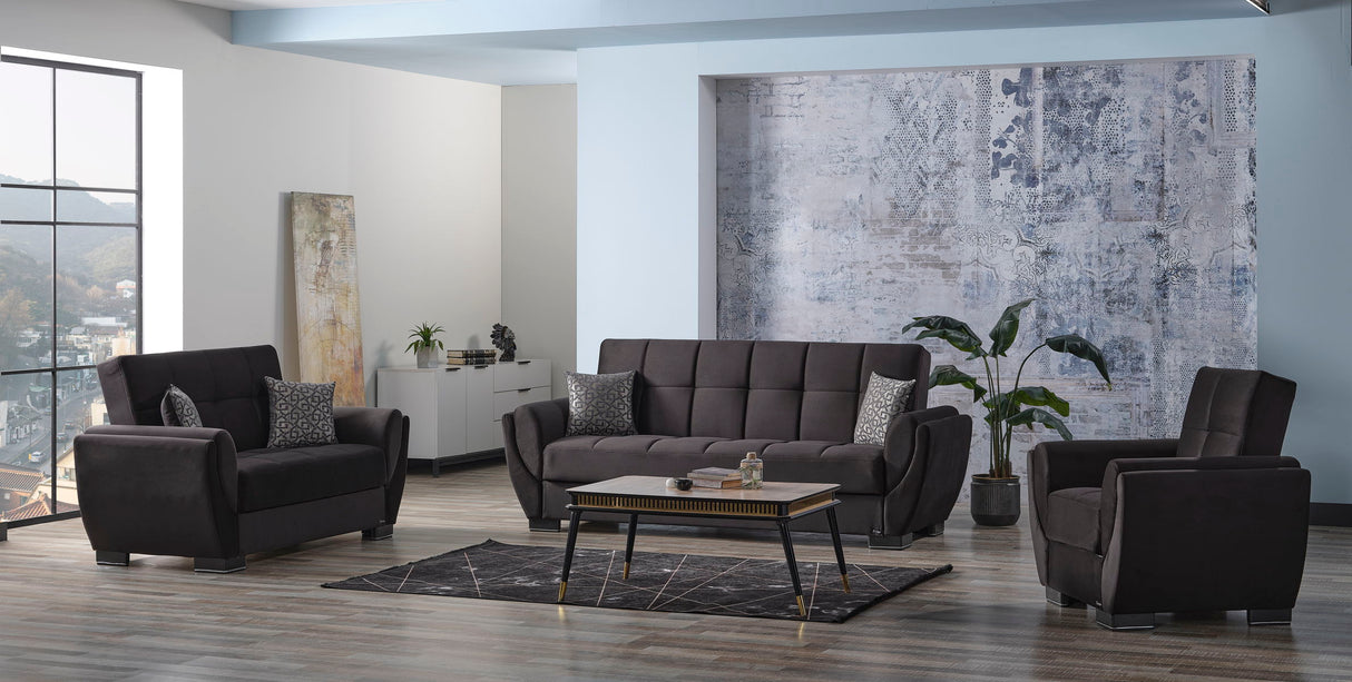 Ottomanson Armada Air - Upholstered Convertible Sofabed With Storage - Microfiber